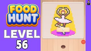 Food Hunt Pixel Puzzle Level 56 Full Walkthrough Solution 