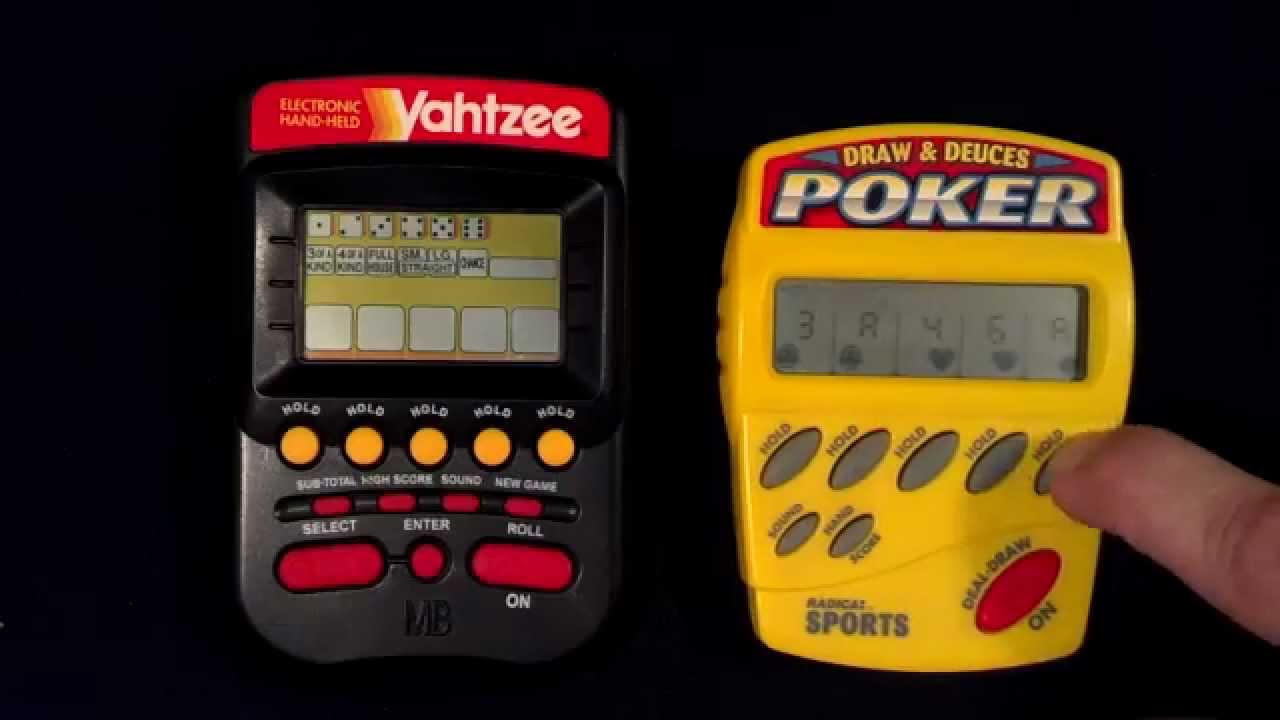 Yahtzee Hand Held Electronic Game Milton Bradley 1995 MB Tested + Radica  Poker SOLD on eBay