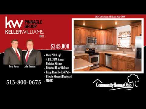 3 Bath Ranch in Crooked Tree 3060 Clubcommons Rd, Mason, OH home video tour