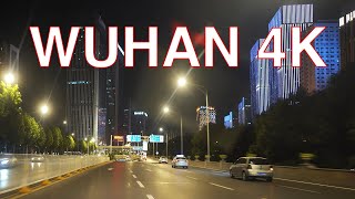 Wuhan 4K POV - Downtown Night Drive - Hubei - China 湖北武汉城市夜景
