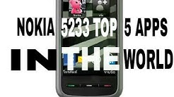 Nokia - 5233 Top 5 Apps With describtion download link.. in the describtion....  - Durasi: 1:31. 