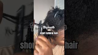 how to style short natural hair #shortnaturalhair #fingercoils #shorts #naturalhairstyles