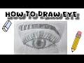 How to Draw a Realistic Eye | Easy Step-by-Step Pencil Sketch Tutorial for Beginners|