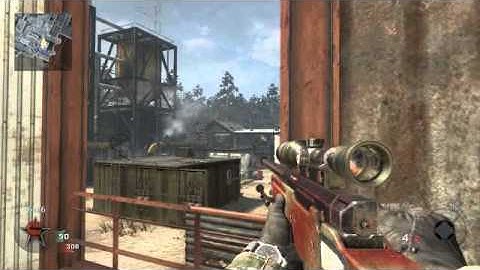 Black Ops: Awesome no-scope across Radiation!