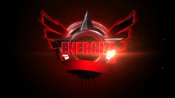 Futuristic energetic logo reveal