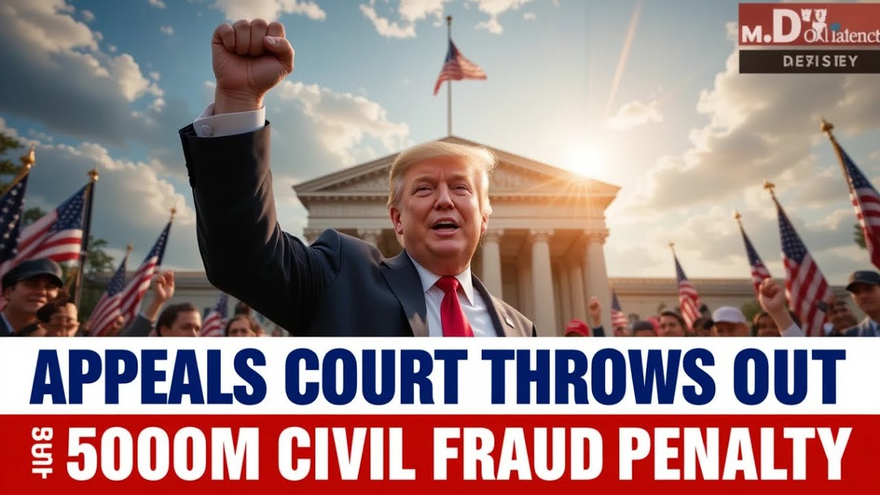 Appeals court throws out Trump's $500m civil fraud penalty