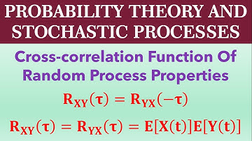 Properties of Cross Correlation Function Of a Random Processes