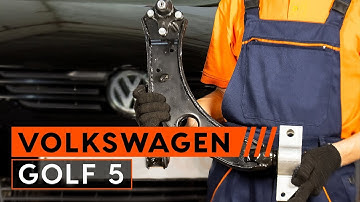 How to change front suspension arm on VW GOLF 5 [TUTORIAL AUTODOC]