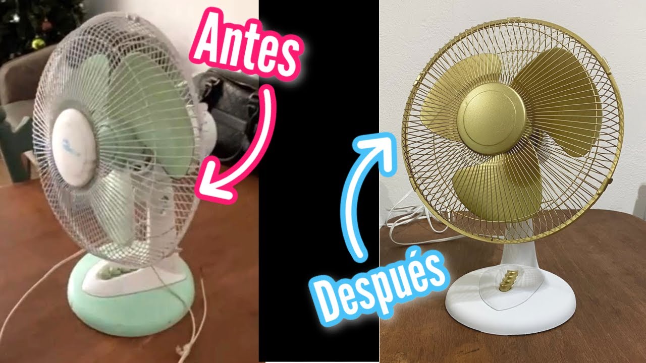 Cómo renovar tu lámpara ventilador de techo, con poco dinero fácil. 