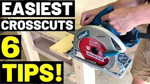 Circular Saw Basics: EASIEST CROSSCUTS!! (6 TIPS For Fastest, Easiest Circular Saw Crosscuts!)