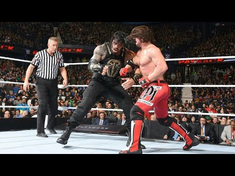 Download WWE AJ Styles vs. Roman Reigns - WWE World Heavyweight Championship Match Payback 2016