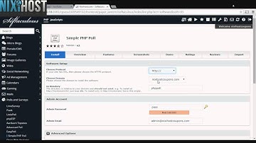 Installing Simple PHP Poll with Softaculous in cPanel