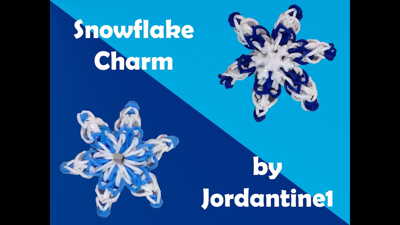 Stunning Snowflake Rainbow Loom Charms