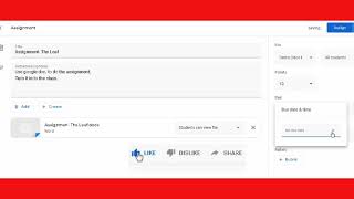 MOOC I : Google Classroom- Adding Assignment Part I ( English Version)