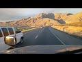 Arizona's Virgin River Gorge in the "Golden Hour" Northbound Interstate 15 - BigRigTravels 7/29/20