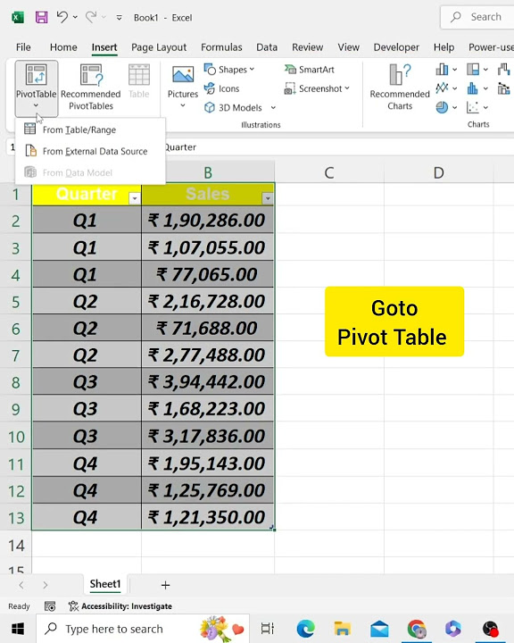 Group by quarter in pivot table pivottable excel exceljobinterview 