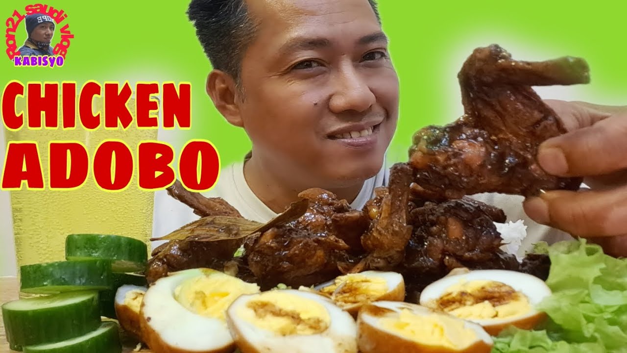 chicken wings adobo mukbang/filipino food/pinoy mukbang/online collab ...