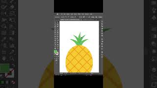 Adobe Illustrator Speed Art - Pineapple Flat Design