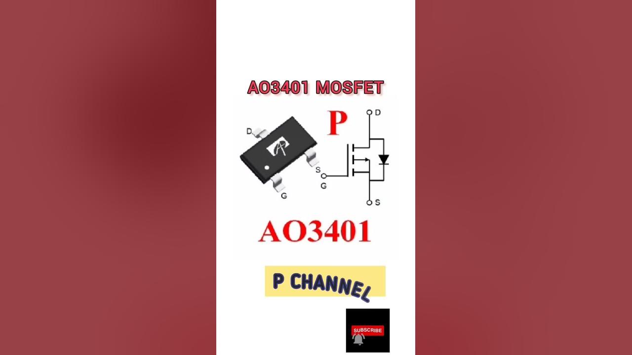 AO3401 MOSFET PINOUT #akexperiment #electronic #pinout #AO3401 # ...
