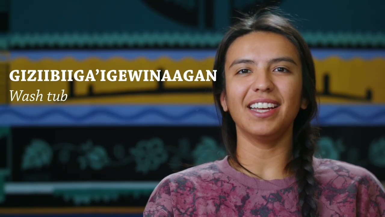 Giziibiiga'igewinaagan = Wash tub (Ojibwe Word of the Day)