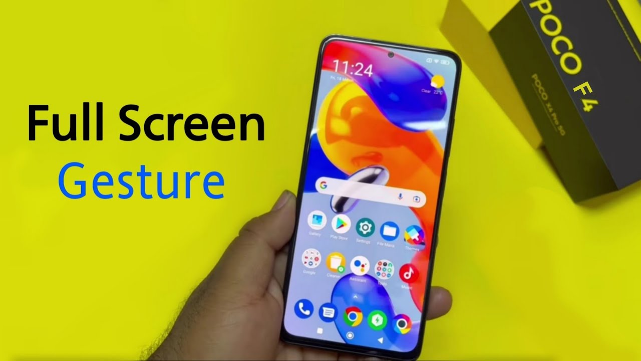 How to Enable Poco F4 5g Full Screen Display | Poco F4 Full Screen Set ...
