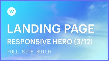 Landing page tutorial — Hero section responsiveness (Part 3 of 12)