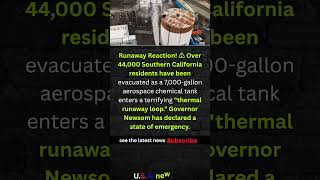 California Chemical Tank Crisis ⚠️ #shorts #USA #NEWS