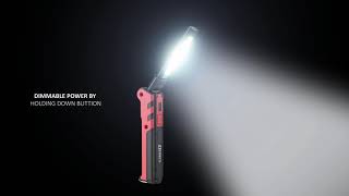 ULTRA HD RECHARGEABLE SERIES FOLDABLE WORK LIGHT / FLASHLIGHT (41-4343)