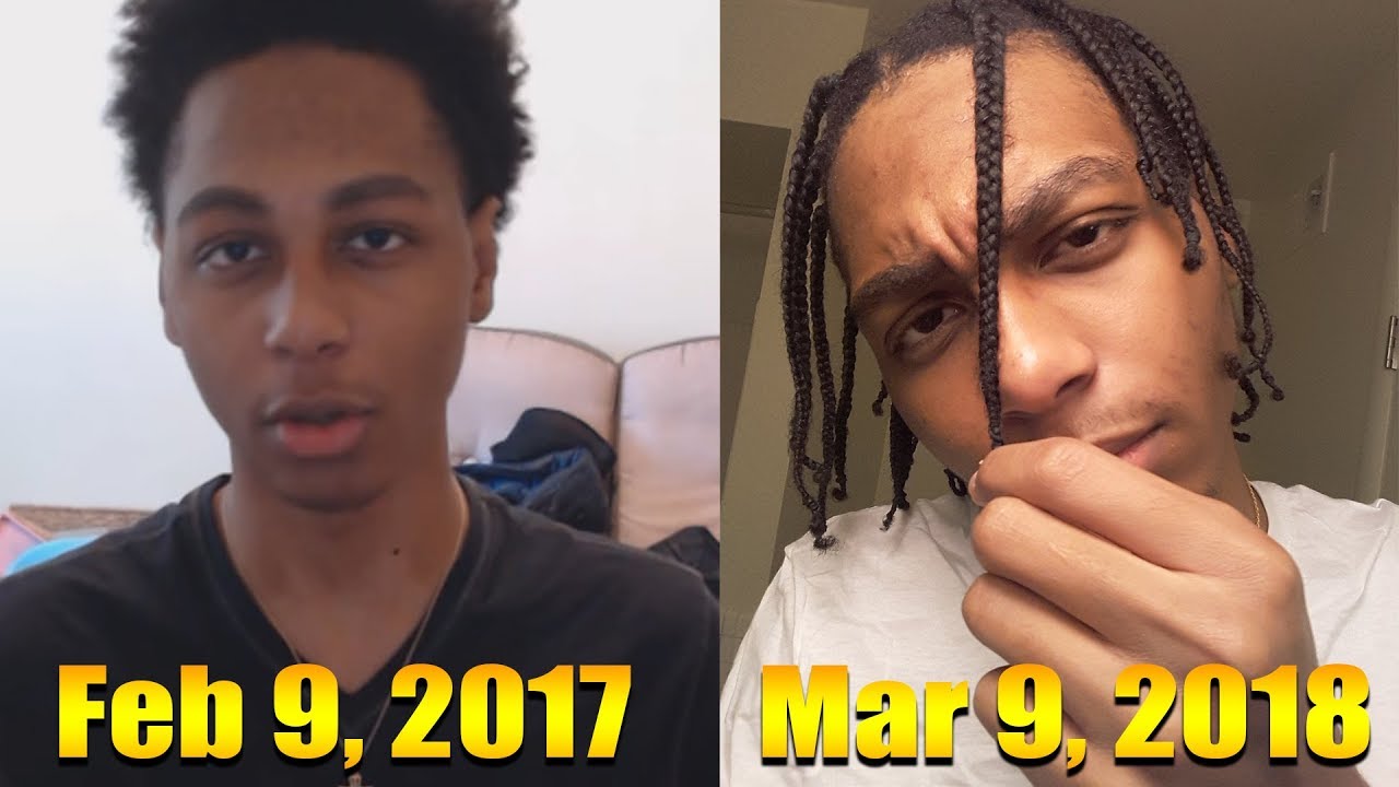 Hair GROWTH Time Lapse - 1 Year & 1 Month