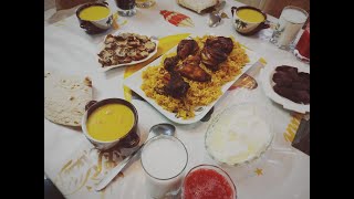 فطور سادس يوم رمضان?كبسة دجاج?شوربة عدس تركية