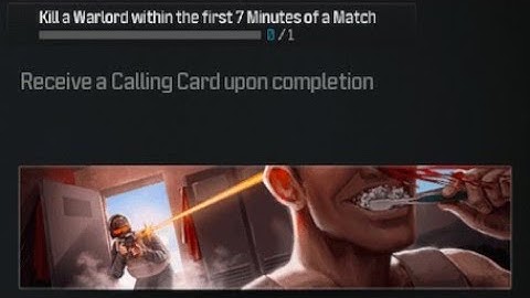 MWZ How to Kill a Warlord within the First 7 Minutes of a match | Dental Hygiene Calling Card