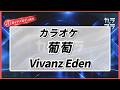 カラオケ ガイドあり『 葡萄  / Vivanz Eden 』原曲キー