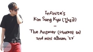 Watch Kim Sung Kyu The Answer video