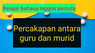 Percakapan antara guru dan murid | a dialog between teacher and his student.
