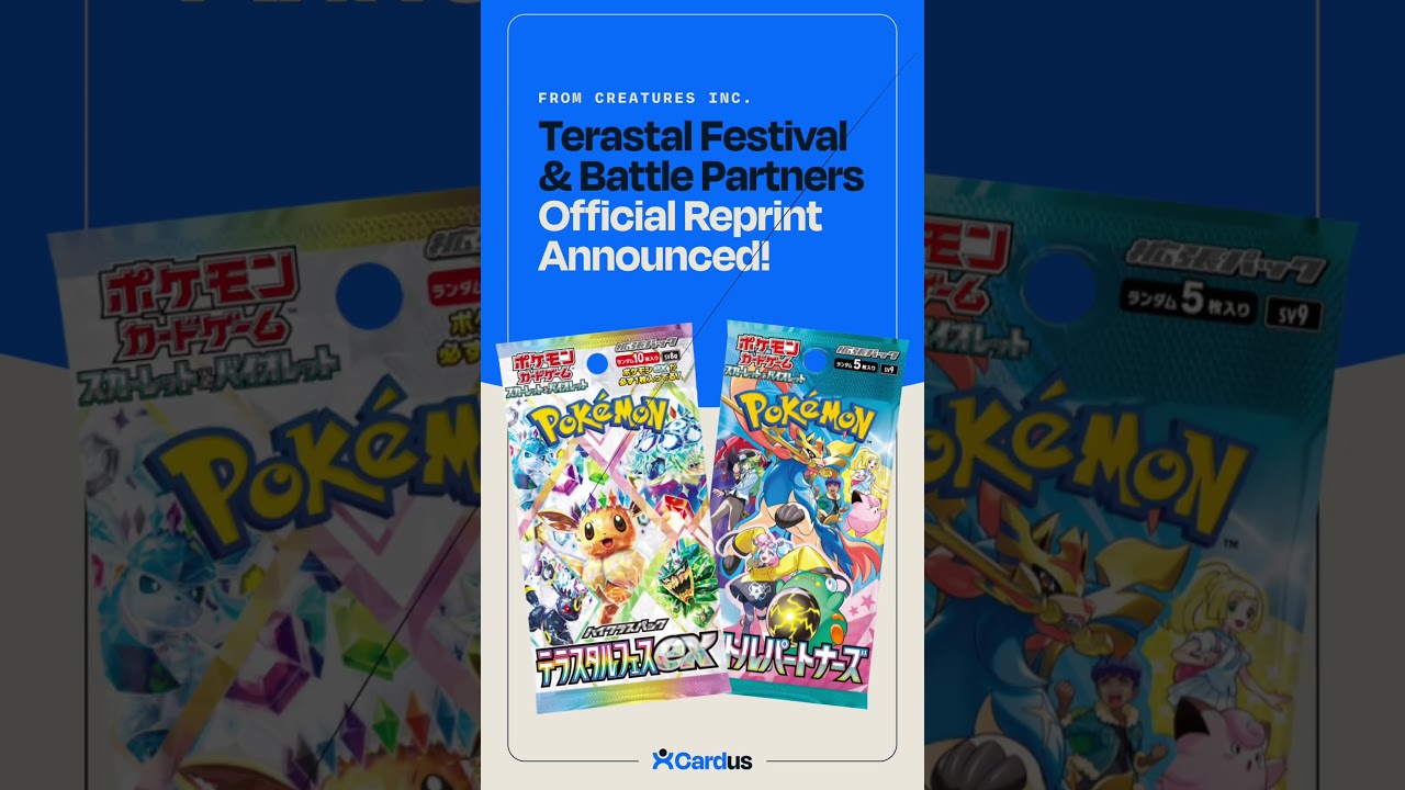 Pokemon Reprinting Sold Out Sets! Terastal Festival & Journey Together