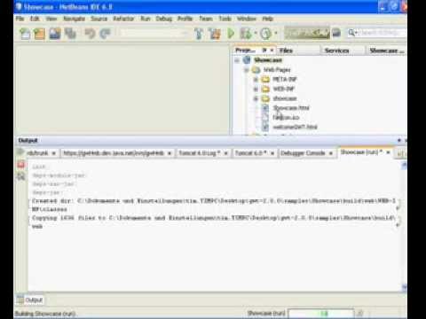 Importing and debugging the GWT Showcase sample