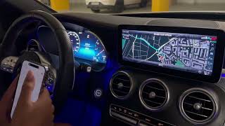 Mercedes W205, 2019 (C43 AMG): Easy and fast Google Maps Navigation Search with Mercedes Me. screenshot 3