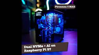 This Raspberry Pi 5 Build Has AI, NVMe, & RGB Fans 🤖💡#arduino #arduinoproject