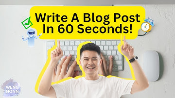 Write A Blog Post In 1 Minutes With AI 100% Free