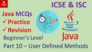 Part 10 - User Defined Methods in Java