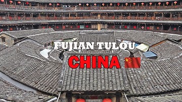 Chinese Calm Music and Fly by the China’s Giant Communal Homes, the Fujian Tulou 4K