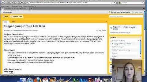 Using PBWorks in the Science Classroom