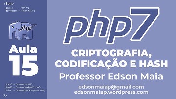 Curso de PHP 7 Aula 15 Criptografia, codificação e hash