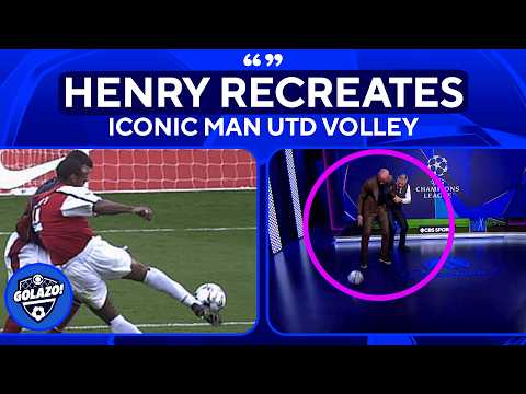 Thierry Henry RECREATES Iconic Flick & Volley vs Man Utd 🎯 | UCL Today