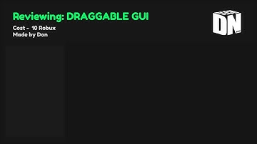 REVIEW: DRAGGABLE GUI