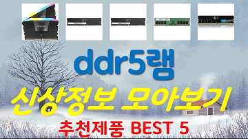 ddr5램 추천, 인기신상 바로보기! 가성비 TOP5
