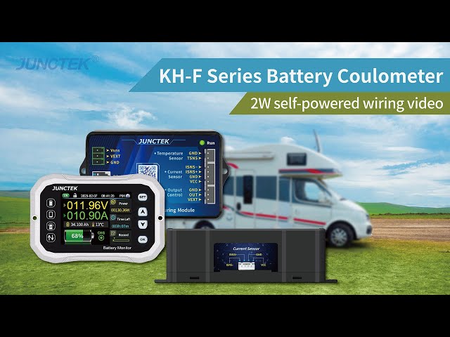KH-F series battery coulomb meter 2-wire self-powered wiring video - YouTube