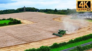 4K 2024 MONSTER John Deere Combine Harvester Wheat  Machine HEAVY MACHINERY XXL