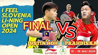 (FINAL)🇲🇾Justin Hoh CIPTA KEJUTAN Muncul JUARA Slovenia Open 2024🔥😱‼️PADU Aksi Justin💥‼️