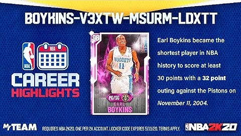 NBA 2k20 Myteam NEW LOCKER CODE!!!